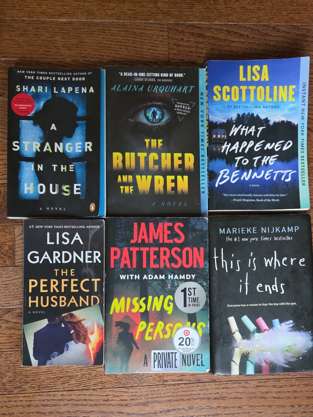 Various Authors Thriller Book Set